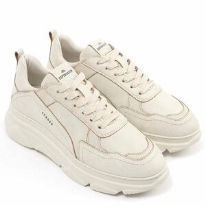 Copenhagen Chunky Cream Leather Sneakers